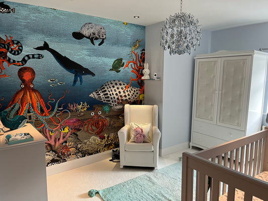 Boys Under Water Themed Nursery, Hale