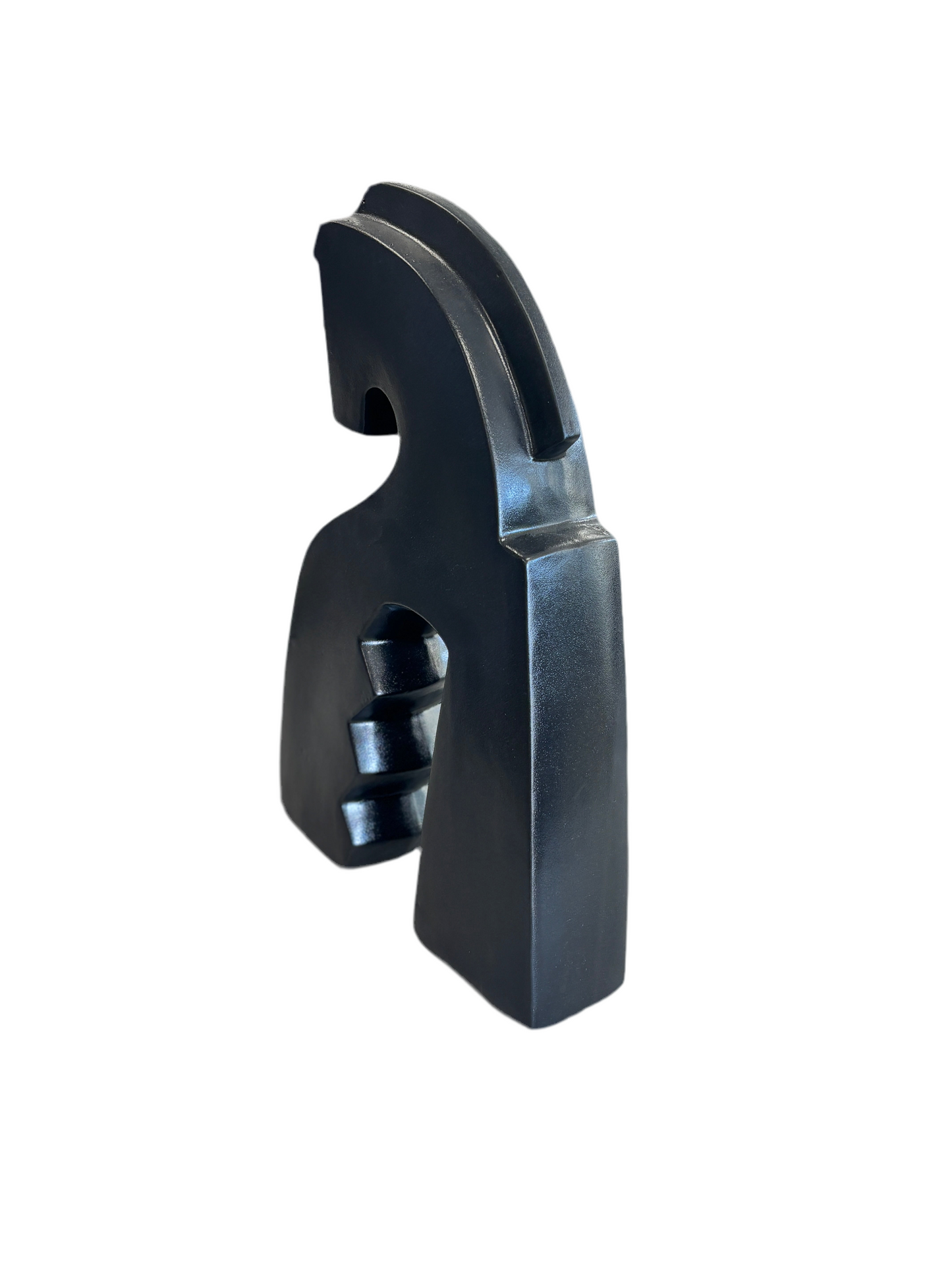 Matt Black Tall Horse Ornament
