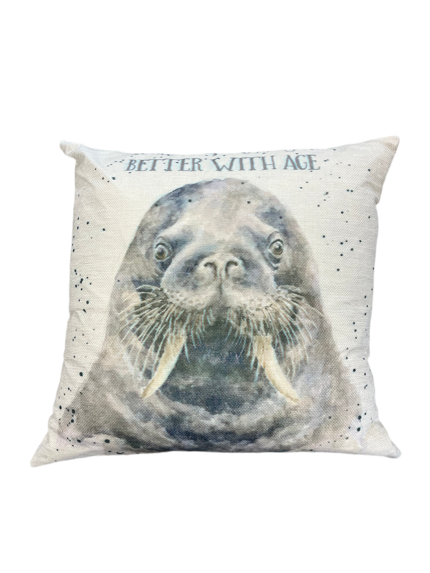 ‘Better With Age’ Walrus Cushion Cover