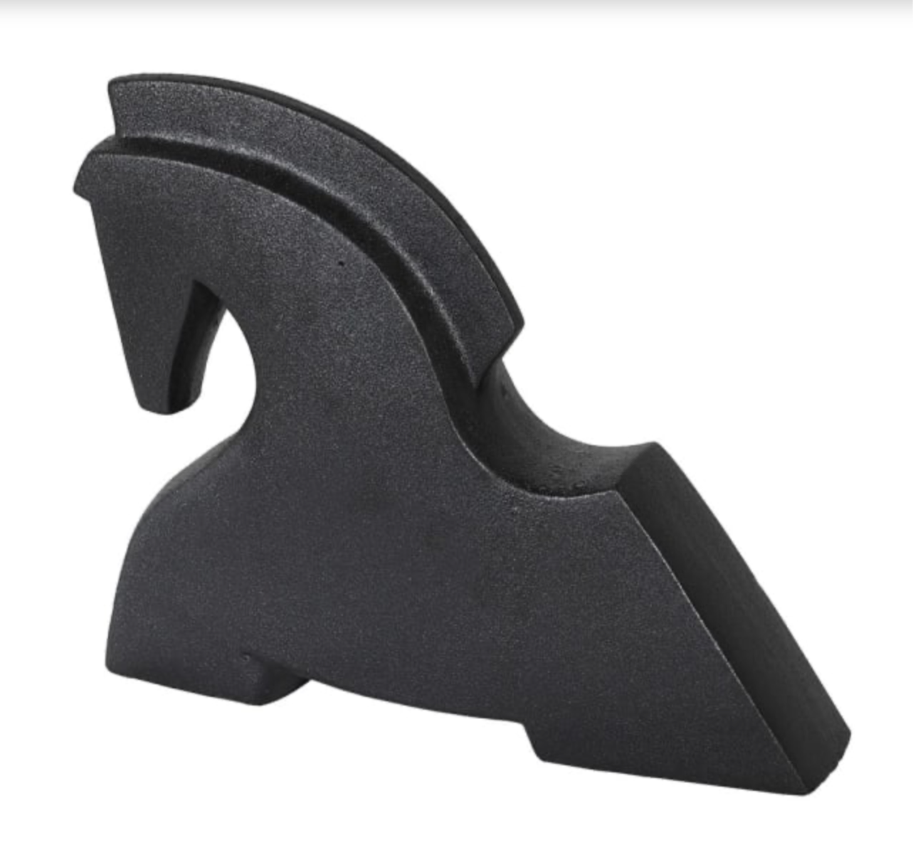 Matt Black Squat Horse Ornament