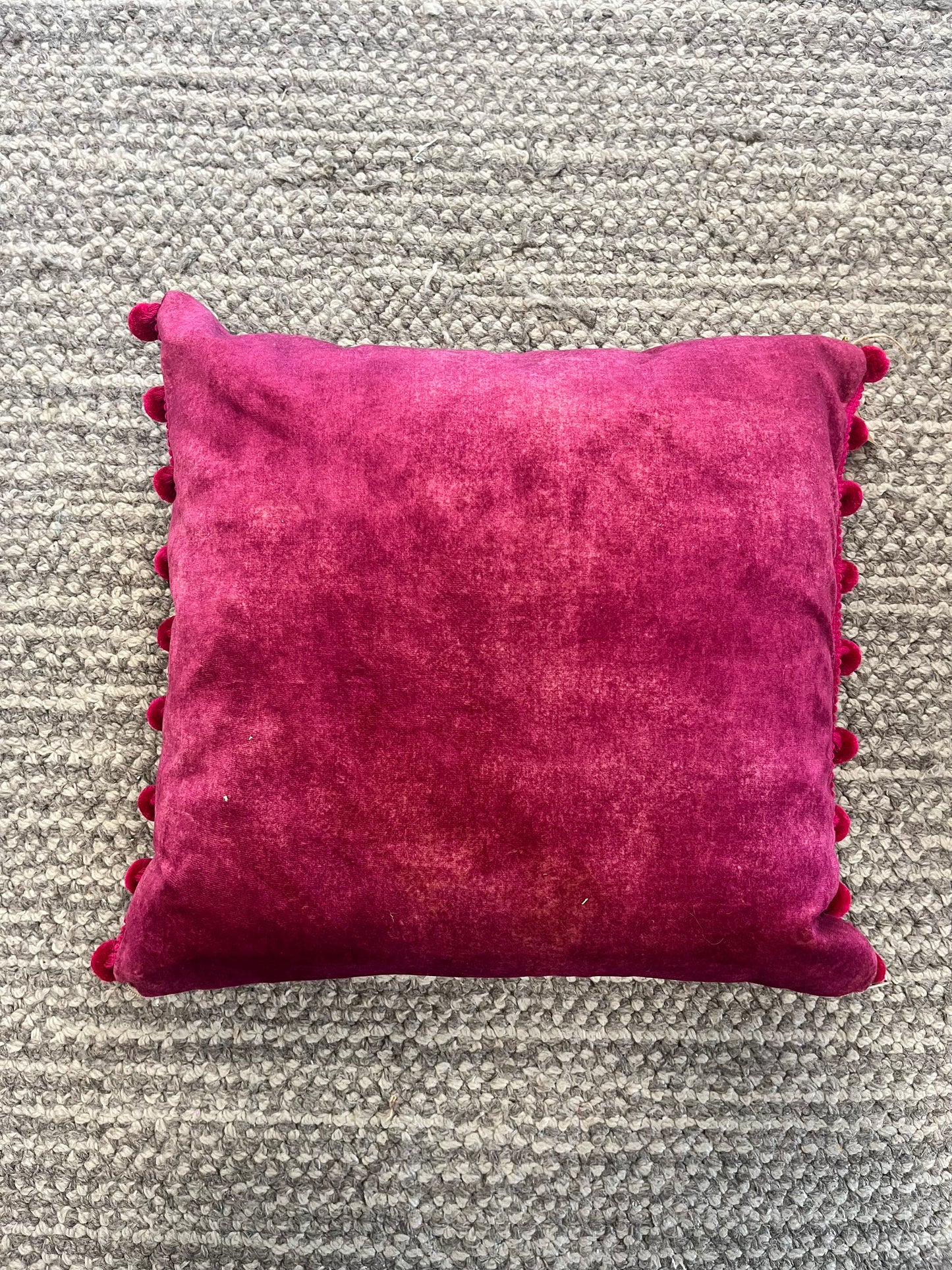 Pink And Turquoise Floral Cushion