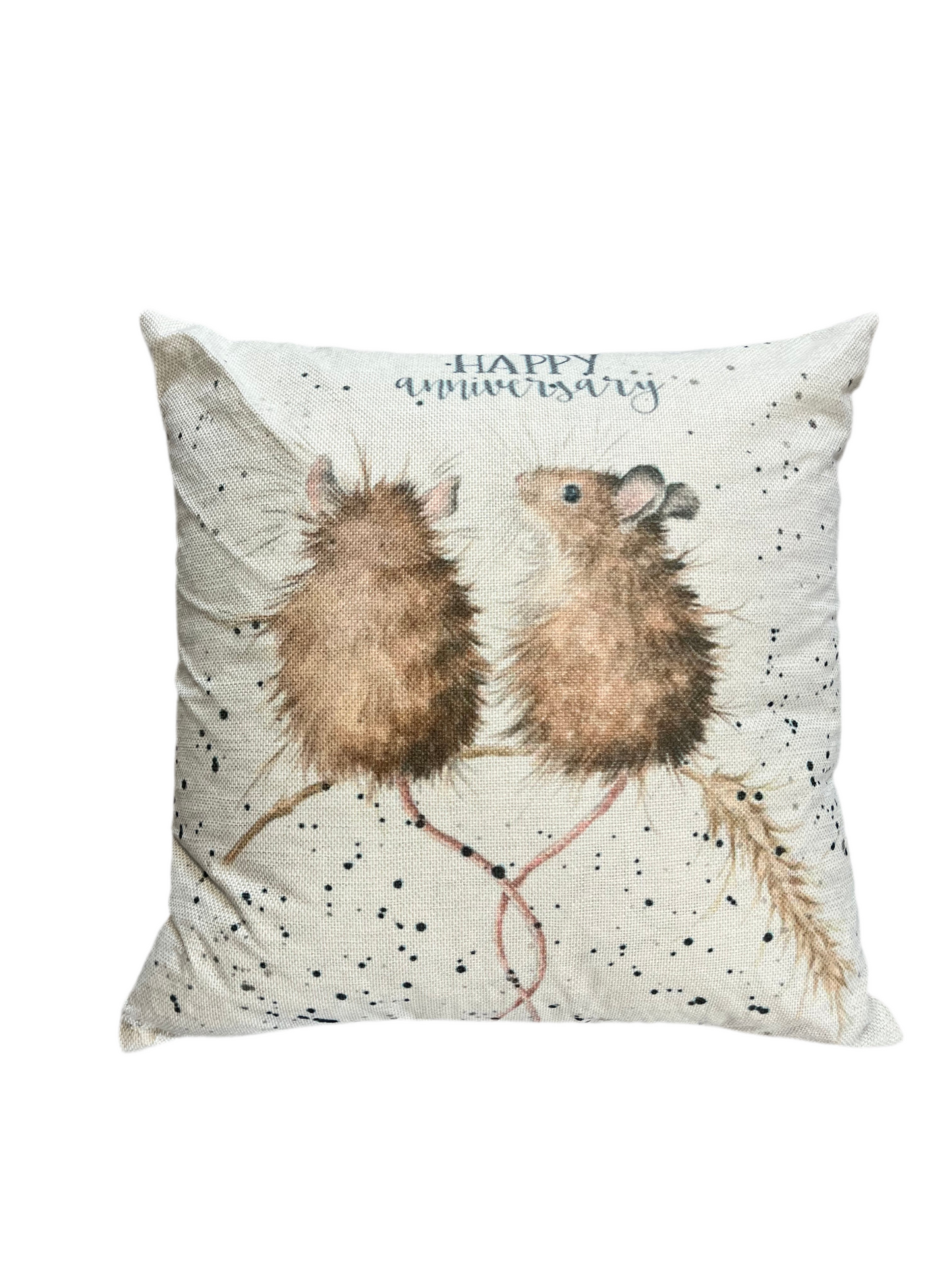 ‘Happy Anniversary’ Mouse Cushion
