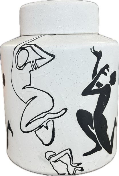 Dancing Figurine Jar