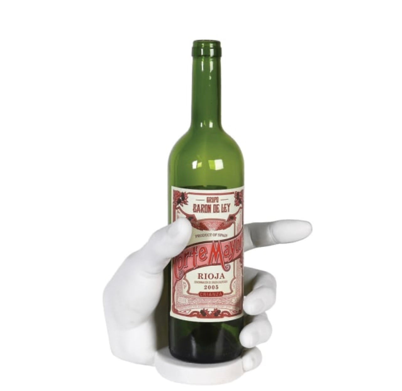 White Hand Wine Bottle Holder