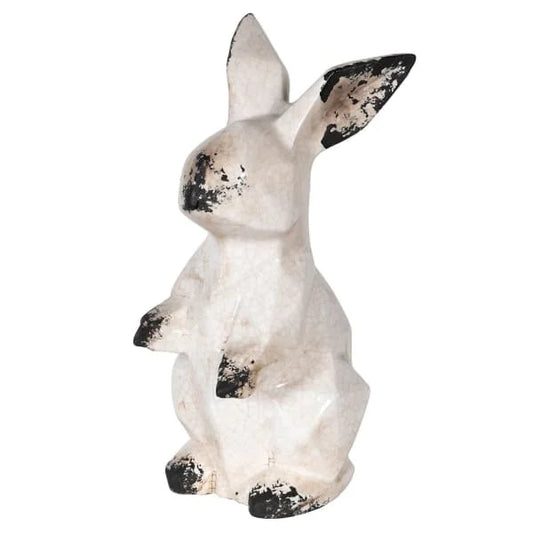 Distressed Ceramic Rabbit