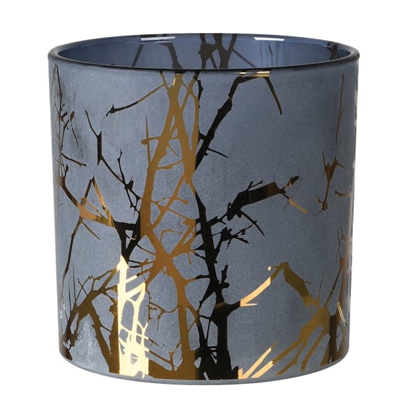 Frosted Gold Twig Candle Holder