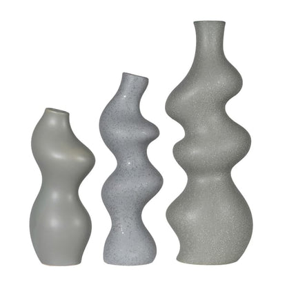 Triple Wavy Vases