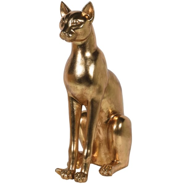 Gold Sitting Sphinx Cat